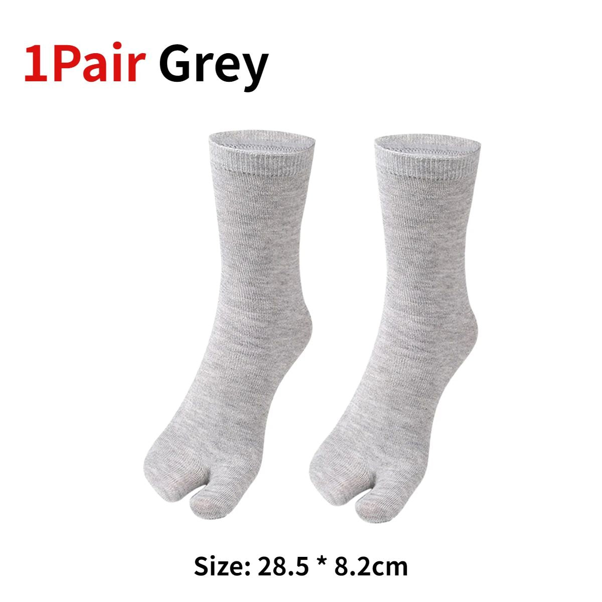 Japanese Tabi Two-Toe Socks for Sandals and Clogs (Unisex, 1–5 Pairs)