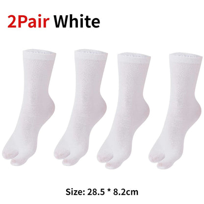 Japanese Tabi Two-Toe Socks for Sandals and Clogs (Unisex, 1–5 Pairs)