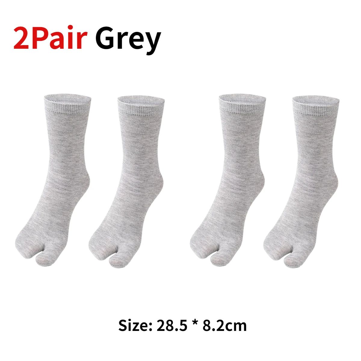 Japanese Tabi Two-Toe Socks for Sandals and Clogs (Unisex, 1–5 Pairs)