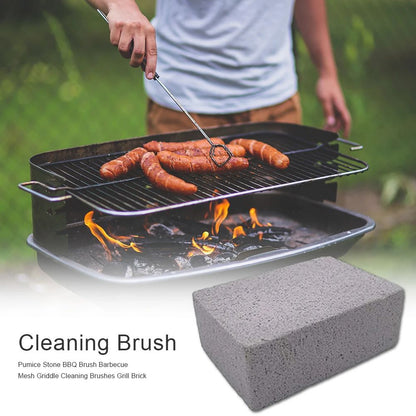 Heavy-Duty BBQ Grill Cleaning Pumice Brick for Effortless Grate Cleaning