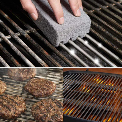 Heavy-Duty BBQ Grill Cleaning Pumice Brick for Effortless Grate Cleaning