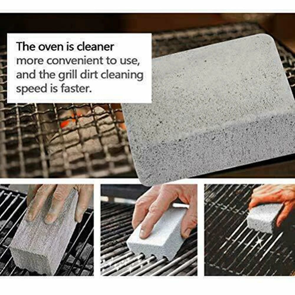 Heavy-Duty BBQ Grill Cleaning Pumice Brick for Effortless Grate Cleaning