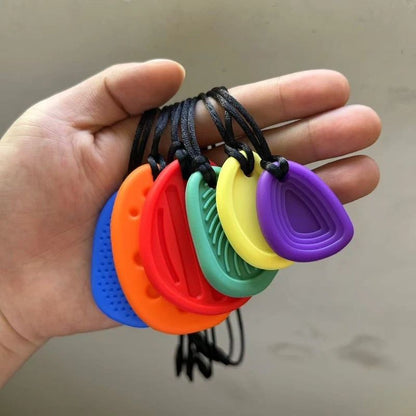 Baby Silicone Teether Chew Necklace – Sensory Chewy Pendant for Autism, ADHD & Oral Motor Therapy
