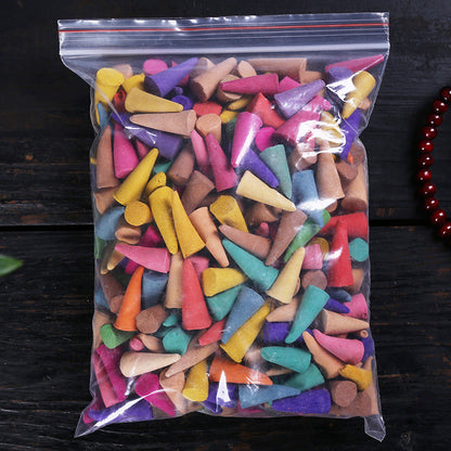 Natural Incense Cones Mixed Flavor, Backflow Insence Floral Lavender Sandalwood, Yoga Meditation Tea Room Decoration