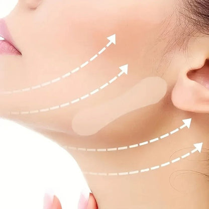 Invisible V Shape Facial Lift Tape for Chin Cheek and Jawline Contour