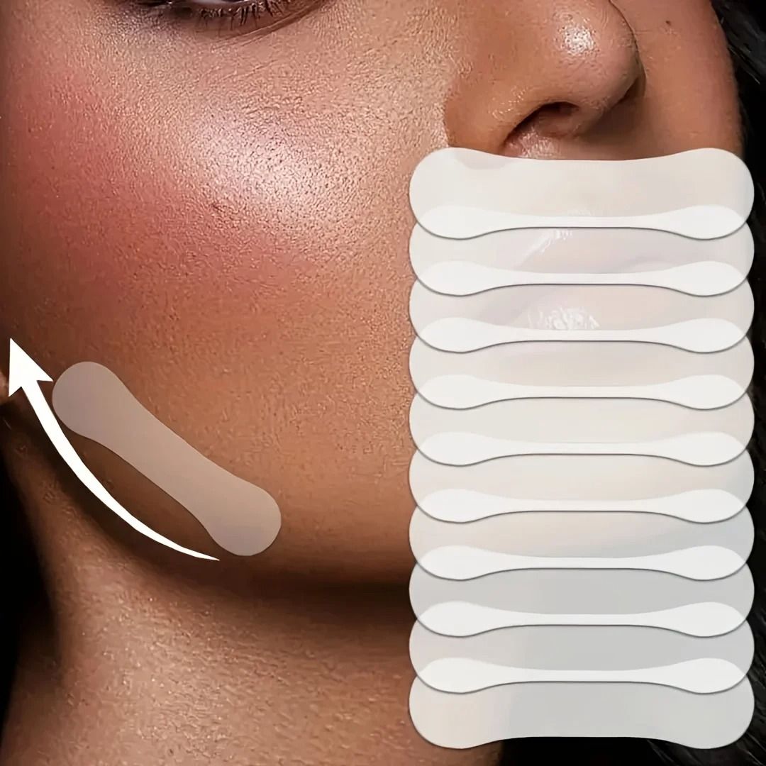 Invisible V Shape Facial Lift Tape for Chin Cheek and Jawline Contour