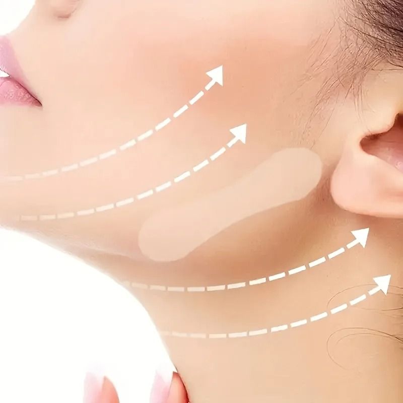 Invisible V Shape Facial Lift Tape for Chin Cheek and Jawline Contour