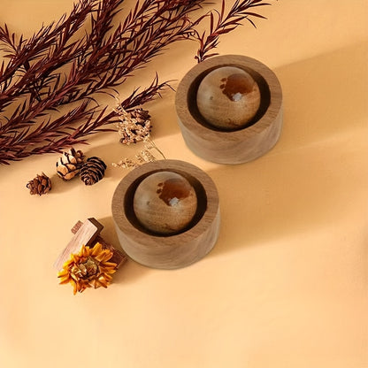 Natural Car Wooden Essential Oil Diffusers Spherical Design Room Fragrance Bedroom Decor Diffuser for Car Home