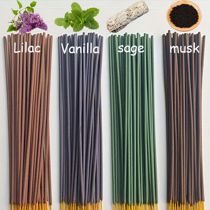 White Musk Clove Vanilla Sage Bamboo Stick Incense Natural High Quality Strong Long Lasting Fragrance Home