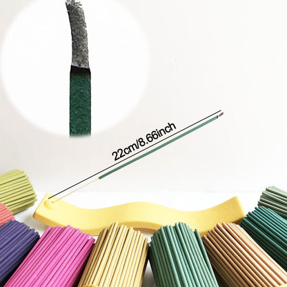 Handmade Bamboo Stick Incense, Clean Less Powder, Mixed Flower and Grass Fragrance, Long-Lasting Scent for Home