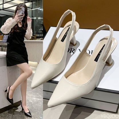 Summer new pointed high heels, Fashion elegant ladies shoes, Women sandals, Casual Shallow mouth shoe