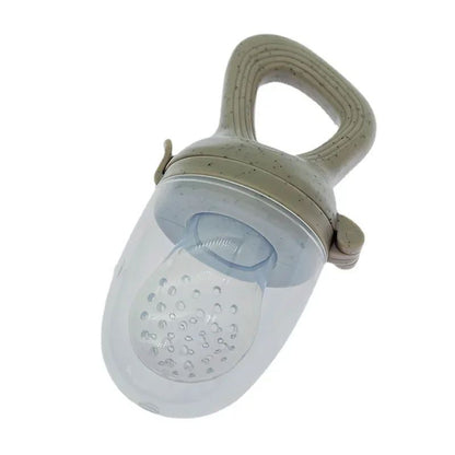 Silicone Baby Fruit Feeder Pacifier with Cover – Fresh Food Nibbler & Teething Soother for Safe Self-Feeding Babies