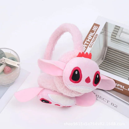 Stitch Inspired Soft Winter Scarf Ear Warmer Cute Cartoon Neck Wrap