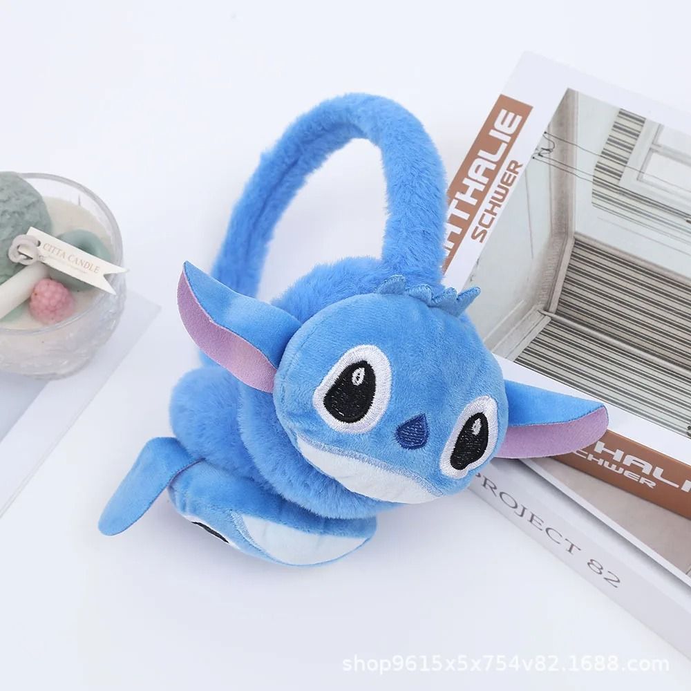Stitch Inspired Soft Winter Scarf Ear Warmer Cute Cartoon Neck Wrap