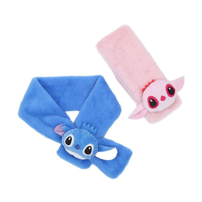 Stitch Inspired Soft Winter Scarf Ear Warmer Cute Cartoon Neck Wrap