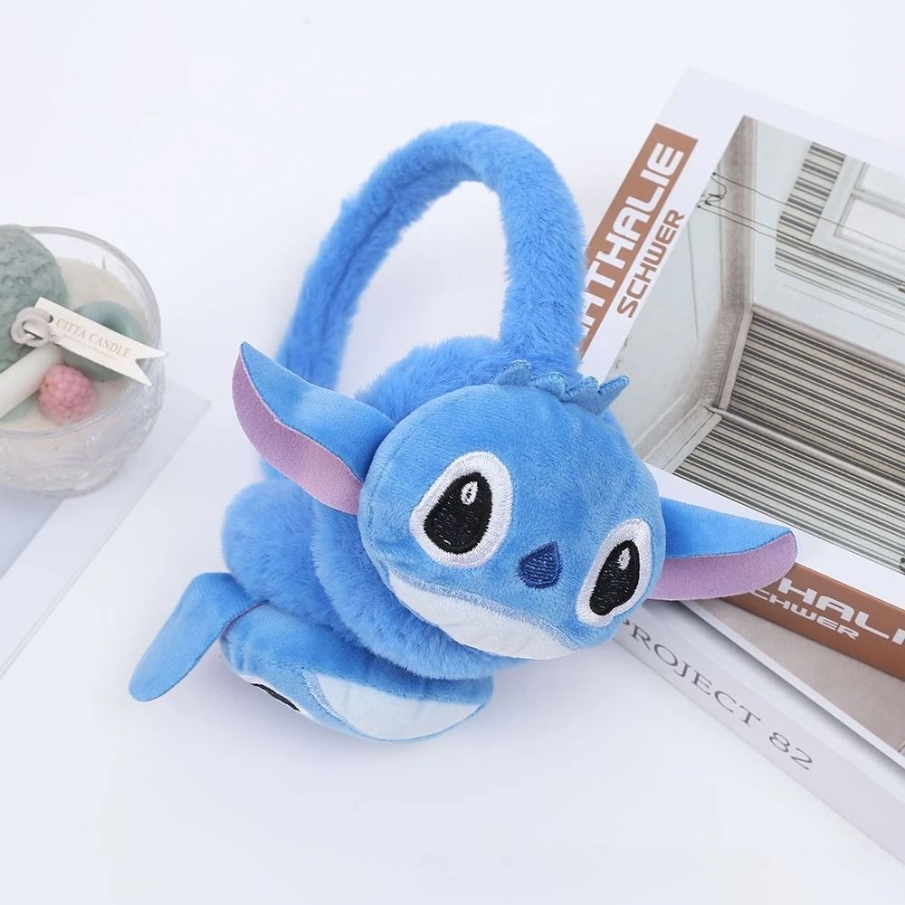 Stitch Inspired Soft Winter Scarf Ear Warmer Cute Cartoon Neck Wrap