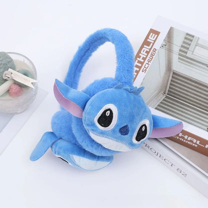 Stitch Inspired Soft Winter Scarf Ear Warmer Cute Cartoon Neck Wrap