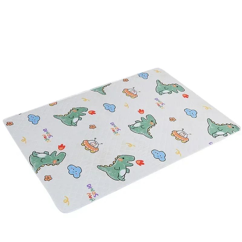 Waterproof Baby Mattress Protector Pad - 19.7-27.6 Inches Washable Urine Mat for Toddlers with Cute Cartoon Design