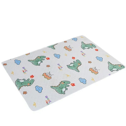 Waterproof Baby Mattress Protector Pad - 19.7-27.6 Inches Washable Urine Mat for Toddlers with Cute Cartoon Design
