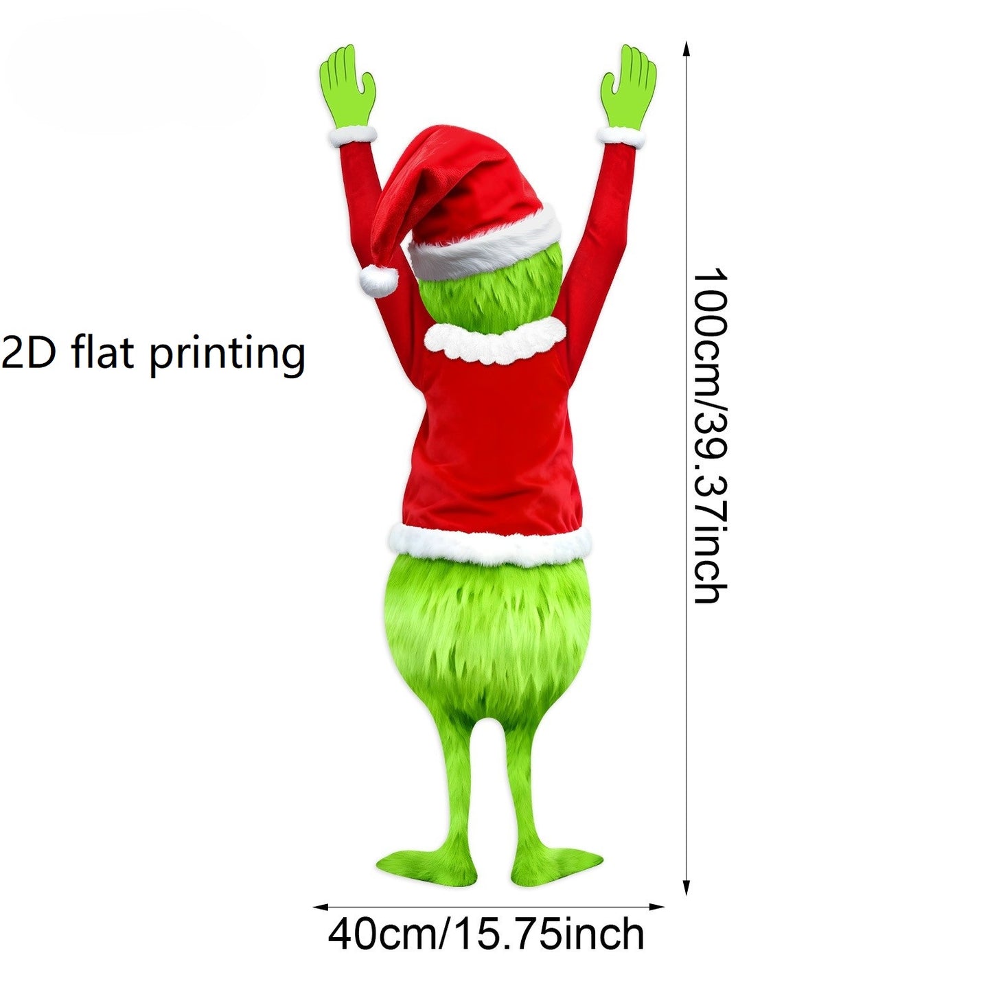 Hanging Christmas Decoration, Christmas Green Haired Man, Merry Xmas Gift Holiday Indoor Outdoor Fun Decor