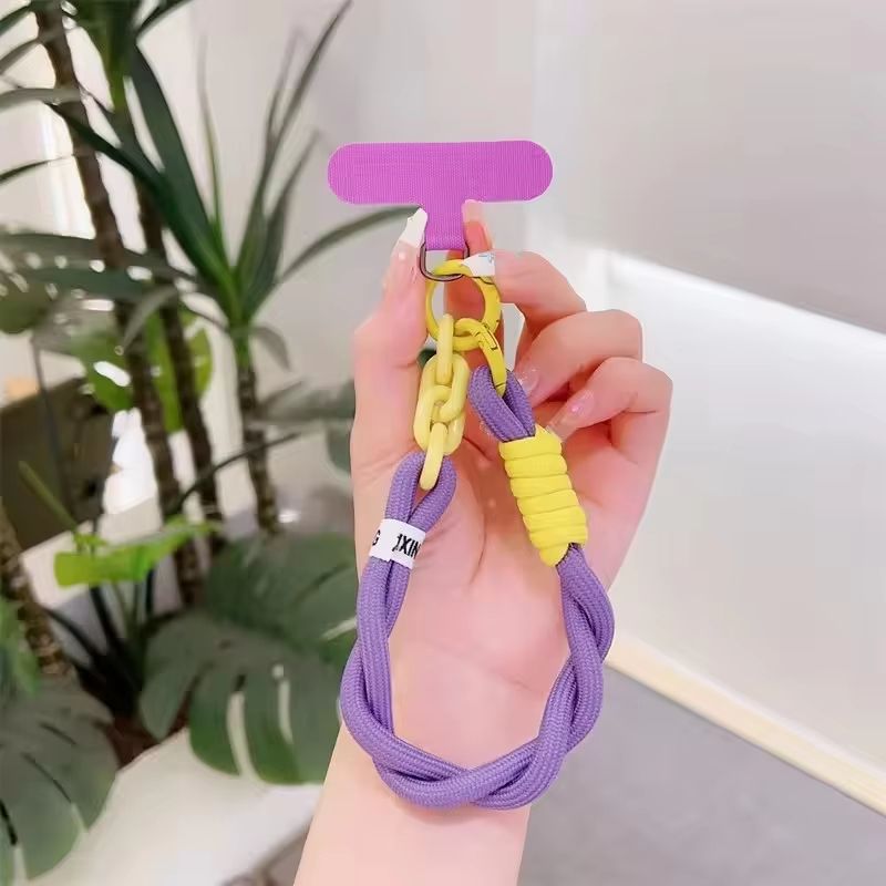 Handwoven Adjustable Universal Mobile Phone Lanyard Wrist Strap – Outdoor Anti-Drop Safety Rope