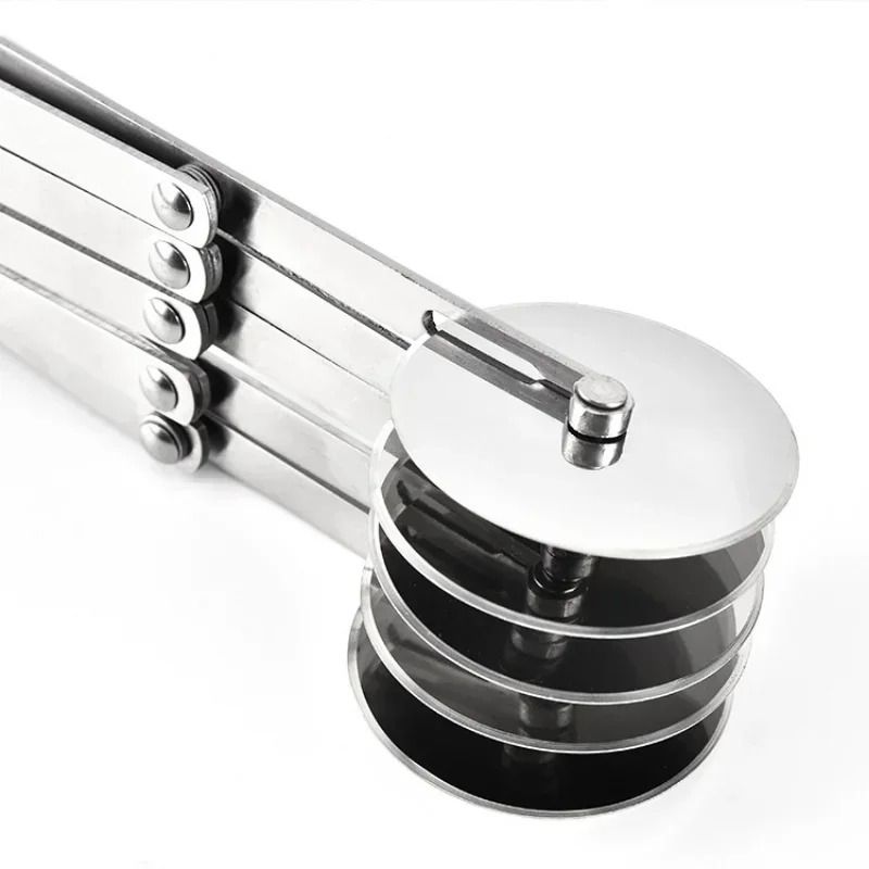 Adjustable Multi Wheel Dough Cutter for Pastry Pizza and Baking