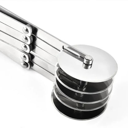 Adjustable Multi Wheel Dough Cutter for Pastry Pizza and Baking