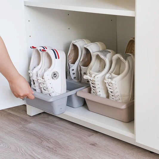 Vertical Slippers Storage Rack Space Saving Home Shoe Organizer Nordic Style