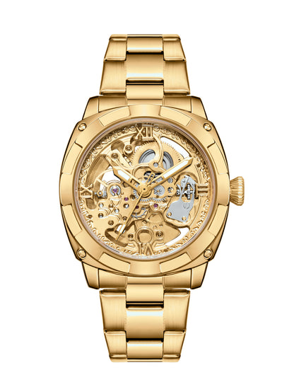 Luxury Mechanical Watches Skeleton Waterproof Men Automatic Watch Stainless Steel Mens Watch