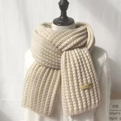 Chunky Cable Knit Winter Scarf Thick Warm Long Wrap for Men and Women