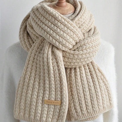 Chunky Cable Knit Winter Scarf Thick Warm Long Wrap for Men and Women
