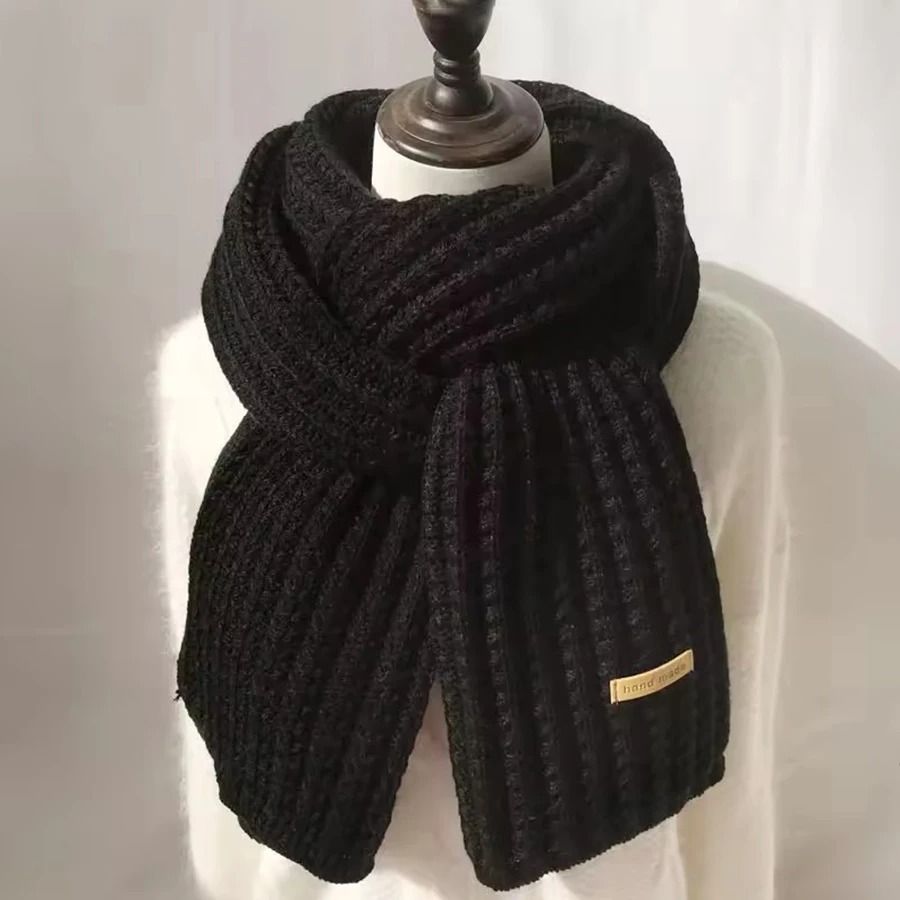 Chunky Cable Knit Winter Scarf Thick Warm Long Wrap for Men and Women