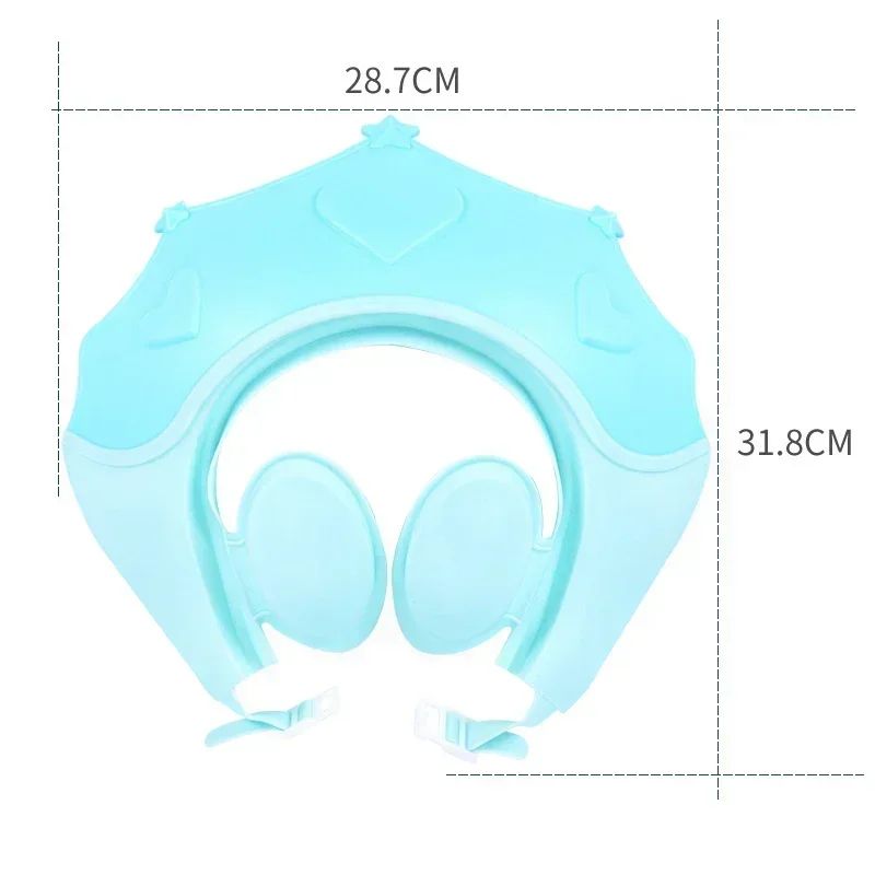 Adjustable Baby Shampoo Shower Cap – Soft Hair Wash Hat with Ear & Eye Protection for Kids