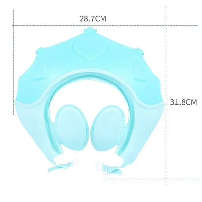 Adjustable Baby Shampoo Shower Cap – Soft Hair Wash Hat with Ear & Eye Protection for Kids