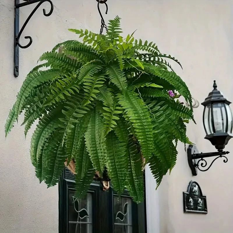 Realistic Artificial Boston Fern Greenery for Indoor and Outdoor Decor