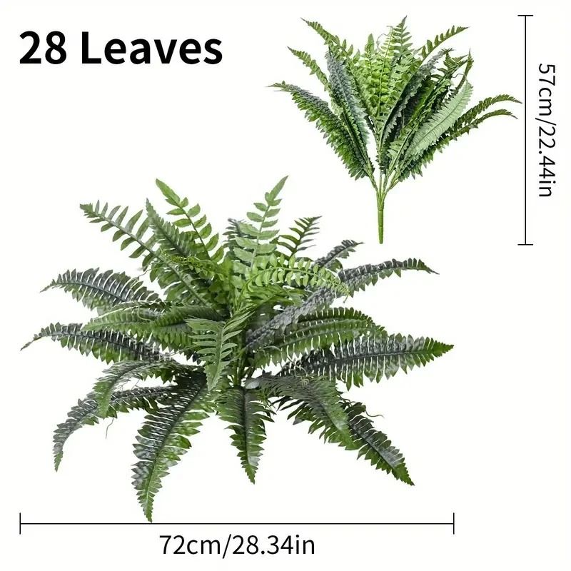 Realistic Artificial Boston Fern Greenery for Indoor and Outdoor Decor