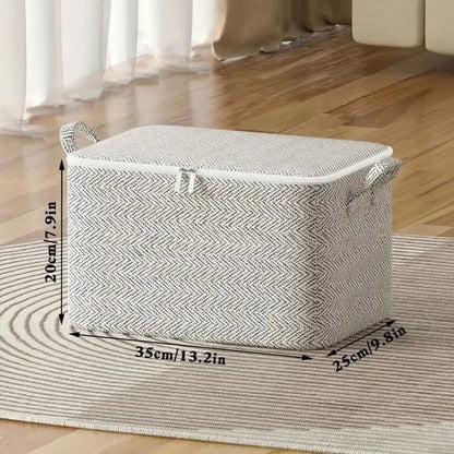 Household Large Capacity Storage Bag Non Woven Closet Wardrobe Organizer for Quilts and Clothing