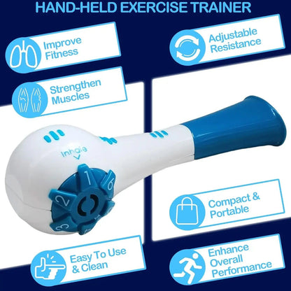 Adjustable Resistance Breathing Trainer for Lung Capacity & Endurance