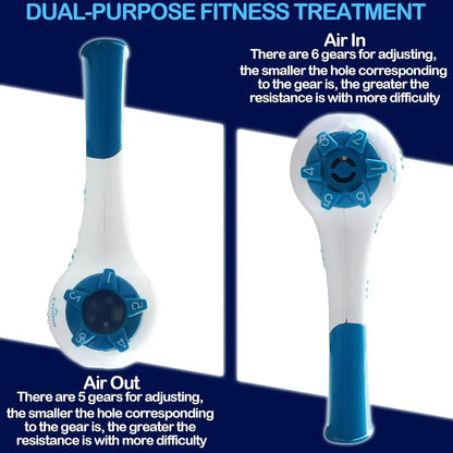 Adjustable Resistance Breathing Trainer for Lung Capacity & Endurance