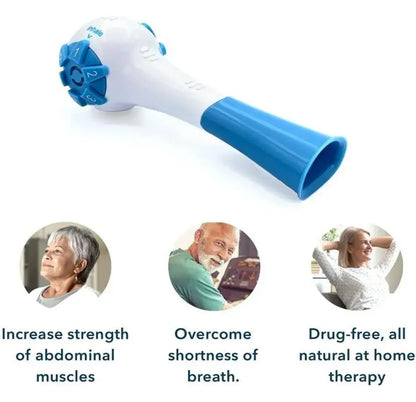 Adjustable Resistance Breathing Trainer for Lung Capacity & Endurance