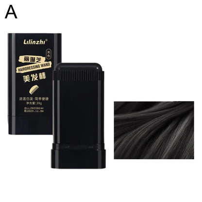 Instant Touch-Up Hair Color Comb Stick – Portable Gray Hair Concealer for Natural Coverage