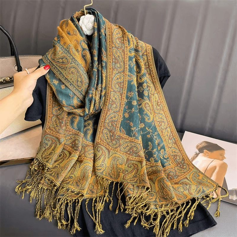 Luxury Cashmere Pashmina Shawl for Women, Warm & Elegant Winter Wrap