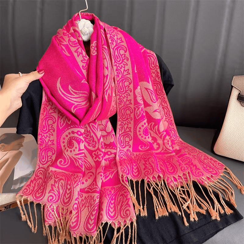 Luxury Cashmere Pashmina Shawl for Women, Warm & Elegant Winter Wrap
