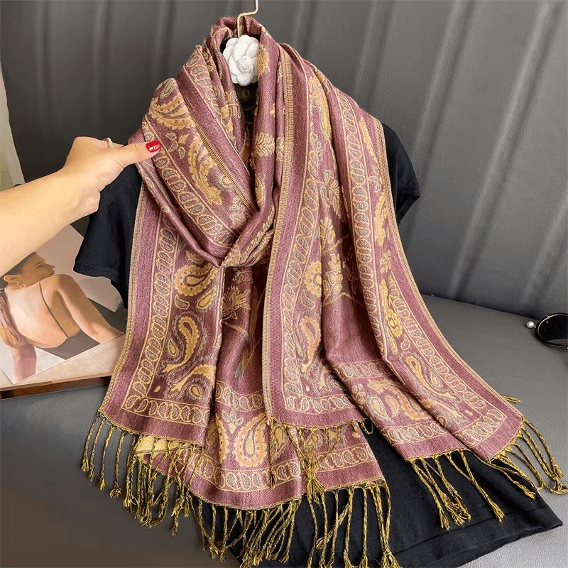 Luxury Cashmere Pashmina Shawl for Women, Warm & Elegant Winter Wrap