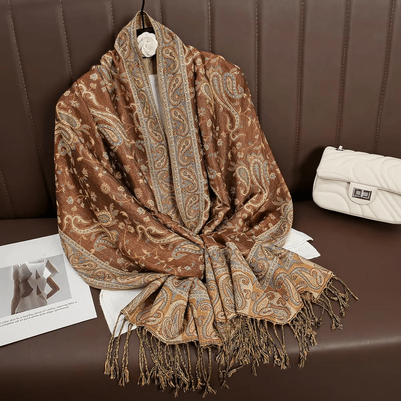 Luxury Cashmere Pashmina Shawl for Women, Warm & Elegant Winter Wrap