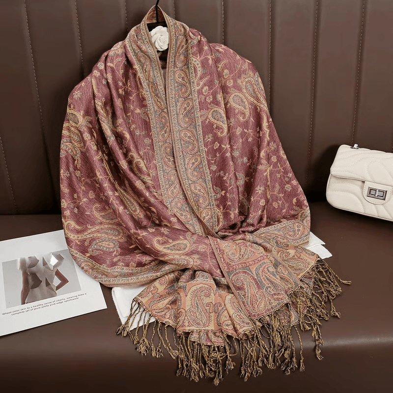 Luxury Cashmere Pashmina Shawl for Women, Warm & Elegant Winter Wrap