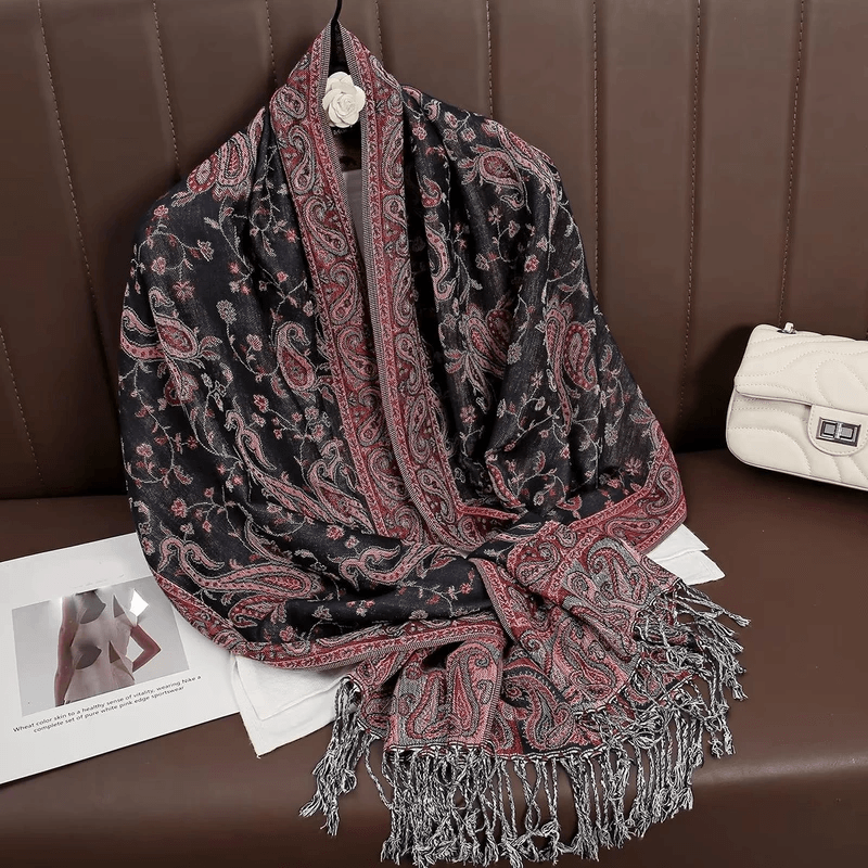 Luxury Cashmere Pashmina Shawl for Women, Warm & Elegant Winter Wrap