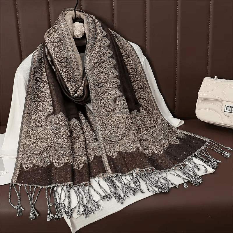 Luxury Cashmere Pashmina Shawl for Women, Warm & Elegant Winter Wrap