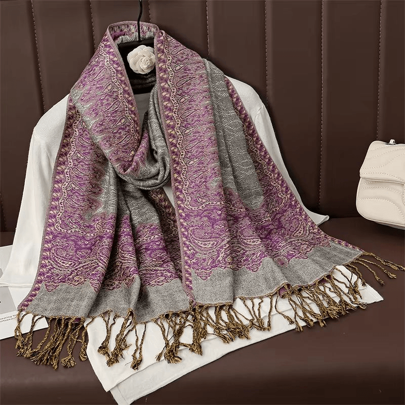 Luxury Cashmere Pashmina Shawl for Women, Warm & Elegant Winter Wrap
