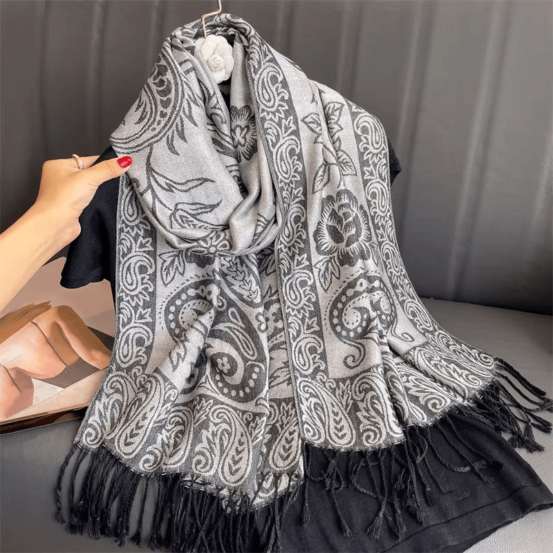 Luxury Cashmere Pashmina Shawl for Women, Warm & Elegant Winter Wrap